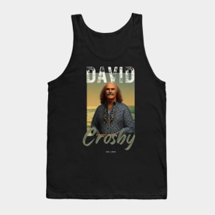 David Crosby vintage graphic design artwork Tank Top